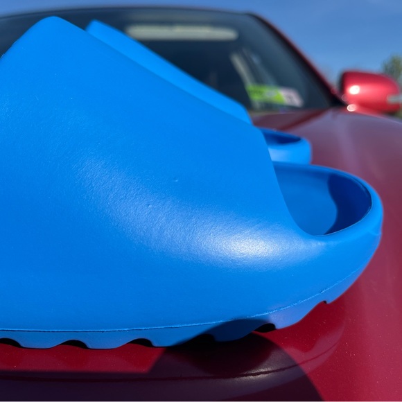 Blue EVA Algae Foam Slide Yeezy Type HI Res Blue size 12 Mens - Picture 2 of 11